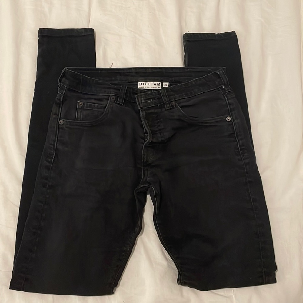 Mens Billiam Premium Selvedge Denim Handmade Jeans 28” Waist Super Skinny